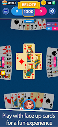 Belote & Coinche Classic screenshot