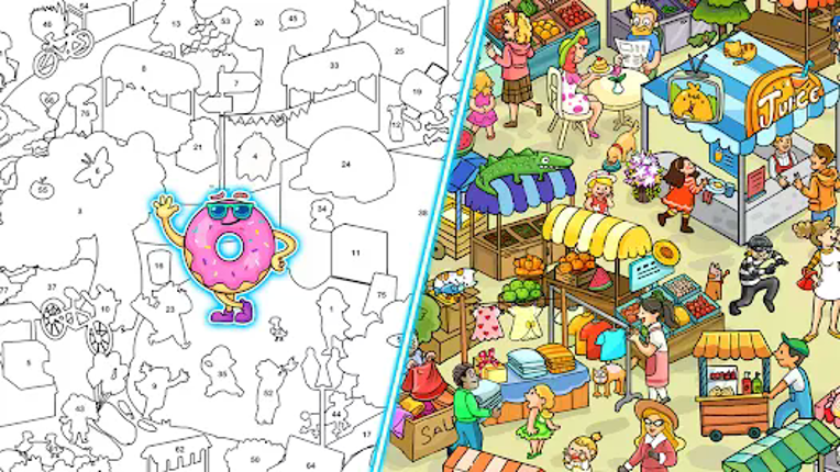 Sticker Puzzle: Colorful Book screenshot