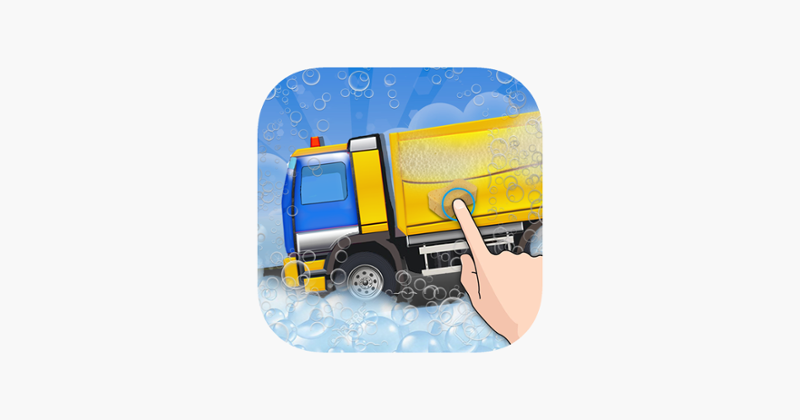 Garbage Truck Wash Salon : Cleanup Messy Trucks After Waste Collection Image