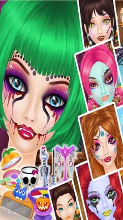 Halloween Makeup Me Salon for Girls - Kids Games screenshot