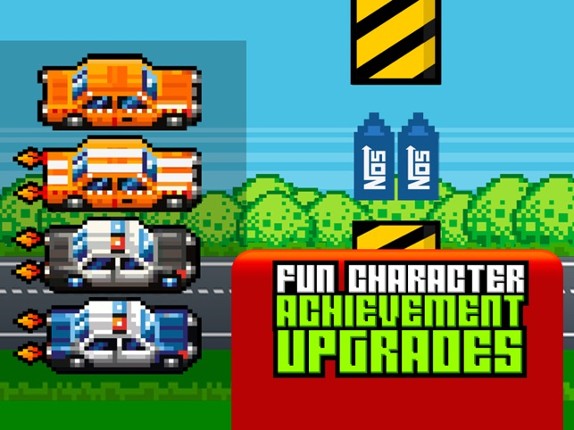 Hoppy Car Racing Free Classic Pixel Arcade Games screenshot