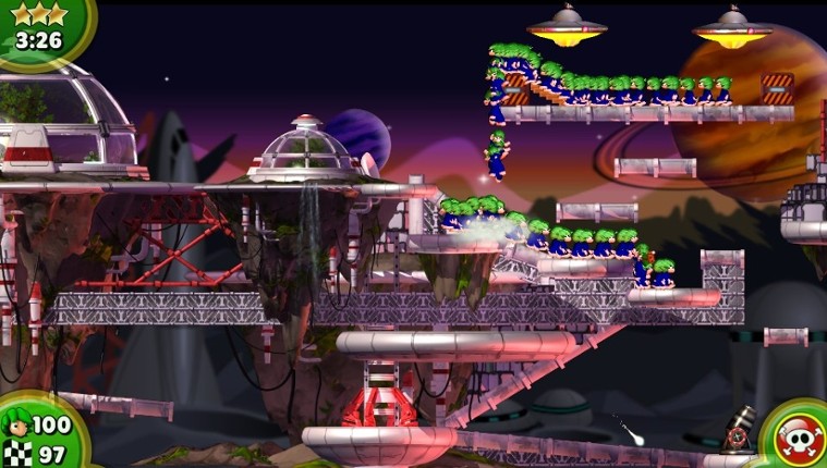 Lemmings Touch screenshot