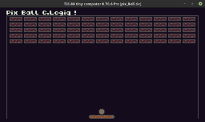 Pixel Ball - Tic80 screenshot