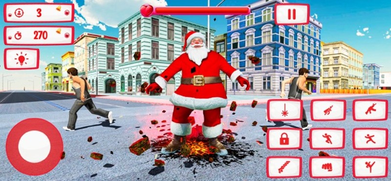 Christmas Santa Rope Hero Game Image