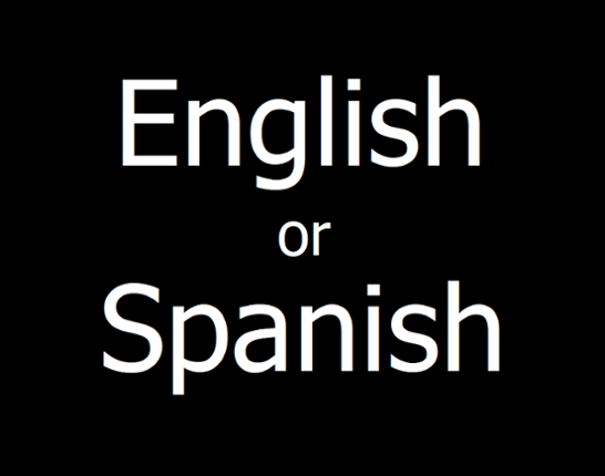 English or Spanish Image