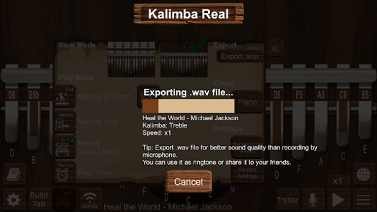 Kalimba Real screenshot