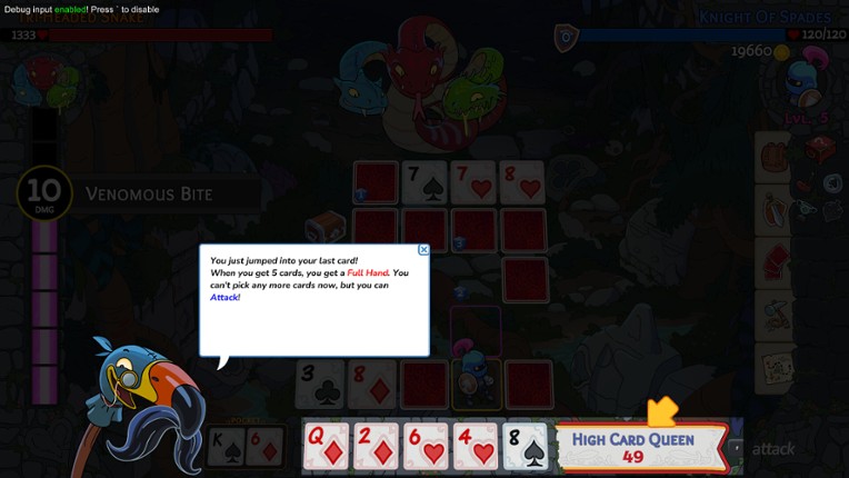 Hero's Hand screenshot