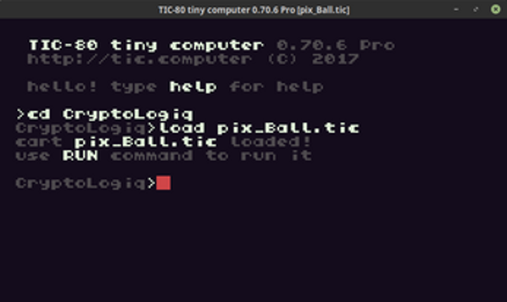 Pixel Ball - Tic80 Image