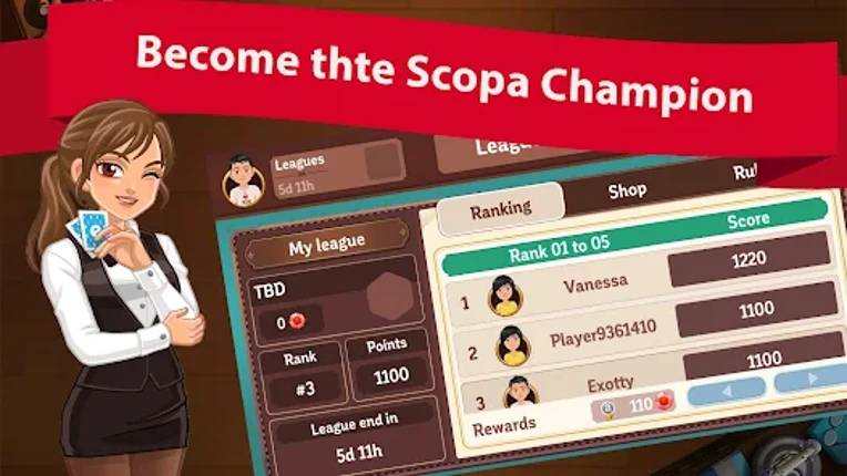 Scopa Online Classic Card Game screenshot