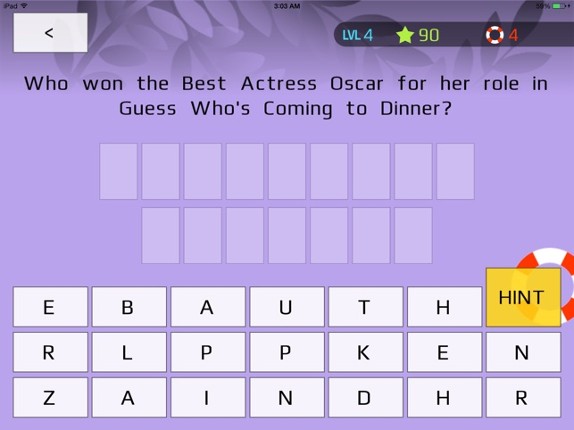 Oscar Winners Trivia screenshot