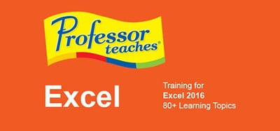 Professor Teaches® Excel 2016 – Mac Image