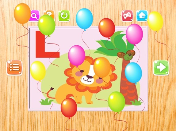 Alphabet Preschool Learning Educational Puzzles for Toddler - Teachme ABC animals endless fun screenshot
