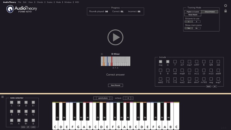 AudioTheory Piano Keys screenshot