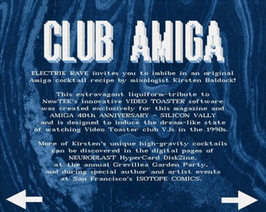 ELECTRIK RAVE Amiga DiskZine screenshot