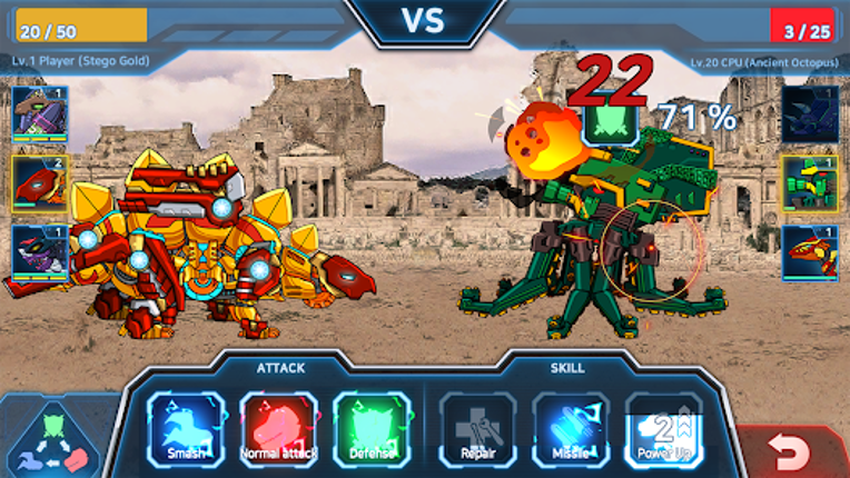 Dino Robot Battle Field: War screenshot