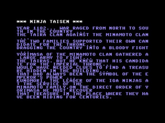 Ninja Taisen  - C64 screenshot