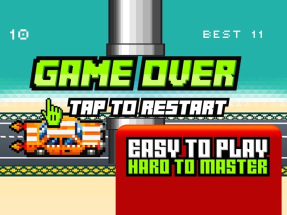 Hoppy Car Racing Free Classic Pixel Arcade Games screenshot