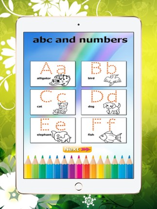 Learn ABC Free: Education To Write Alphabet, Numbers and English Words screenshot