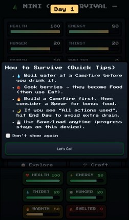 Mini Cozy Survival screenshot