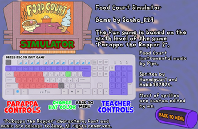 [CLOSED] Parappa the Rapper: Food Court Simulator Image