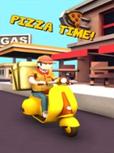 Pizza Delivery Boy Rush Image