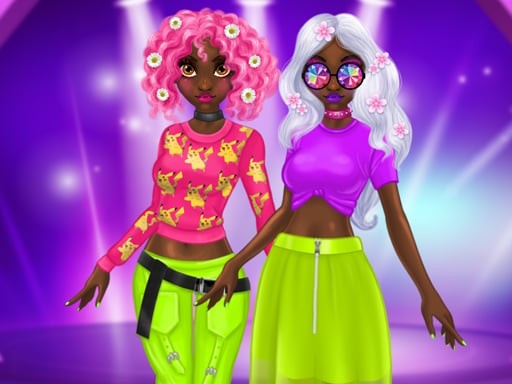 Games like Princess Incredible Spring Neon Hairstyles