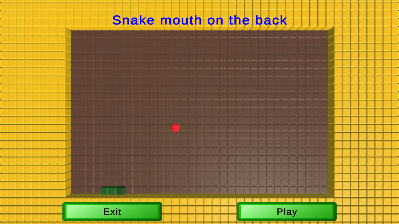 Games like Snake mouth on the back