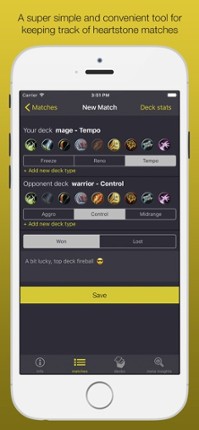 Trackstone - Deck tracker screenshot