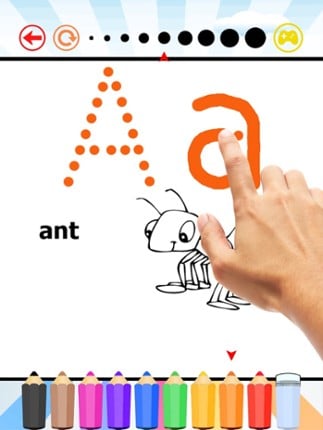 Write ABC Free Game for Children: Learn to writing letter and numbers HD screenshot