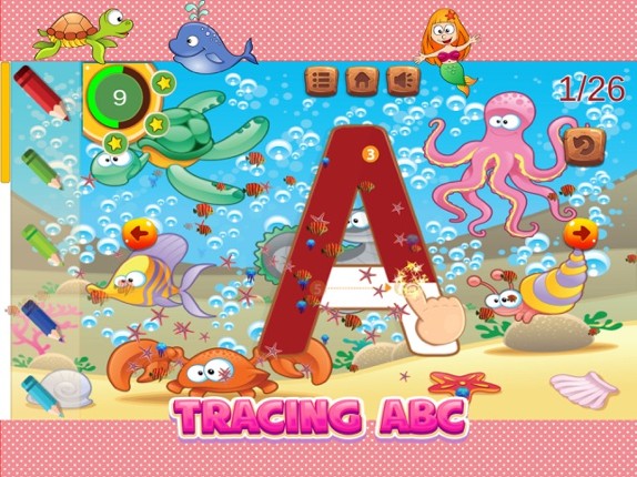 3rd 4th grade spelling words ABC tracing alphabet screenshot