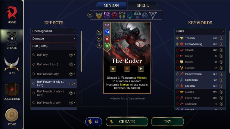 Ariokan - create your cards, break the Meta screenshot