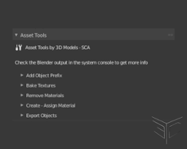 Asset Tools by 3D Models - SCA Image