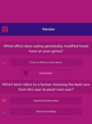 Biotechnology Knowledge Quiz screenshot