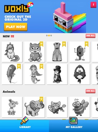 Color by number - Unicorns Art Image