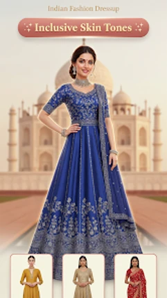 Indian Wedding Makeup Dress Up screenshot