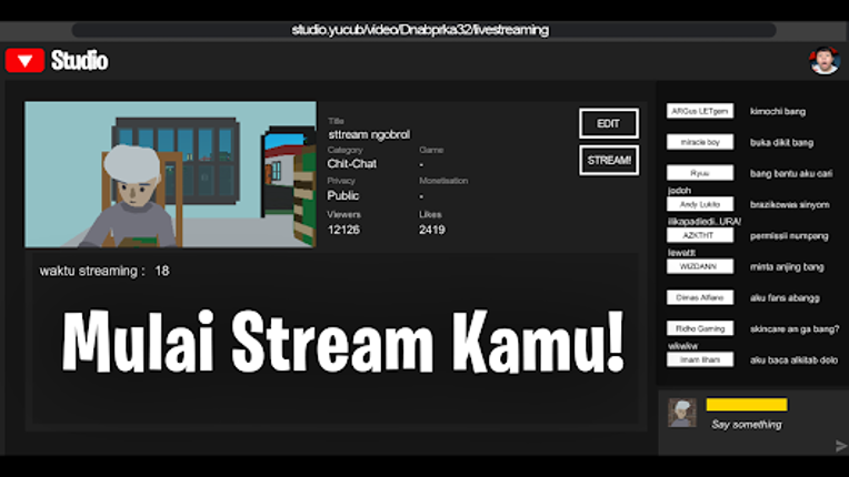 Streamer Simulator INDONESIA! screenshot