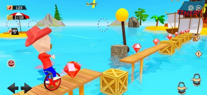 Unicycle Racing 3D Simulator screenshot