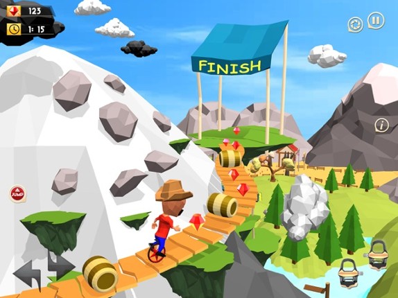 Unicycle Racing 3D Simulator screenshot