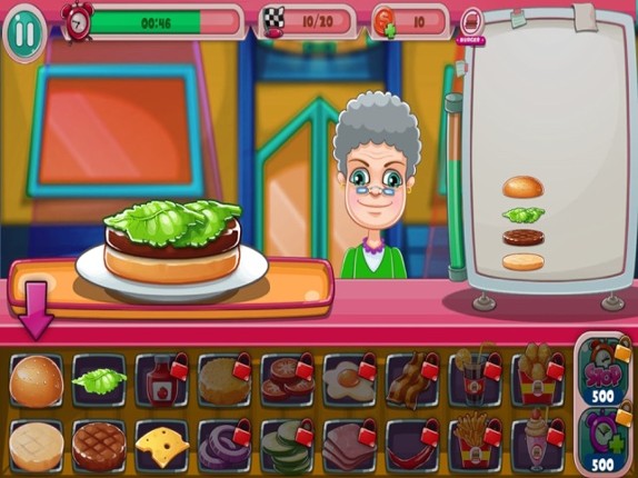 Cookings Games Hamburger screenshot