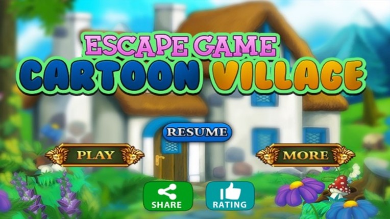 Escape Game Cartoon Village Image