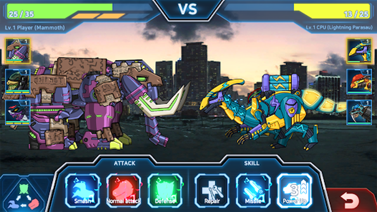 Dino Robot Battle Field: War screenshot