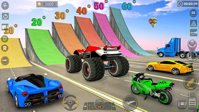 Superhero Game: Ramp Car Stunt Image