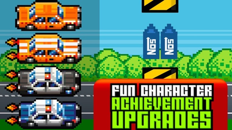 Hoppy Car Racing Free Classic Pixel Arcade Games screenshot