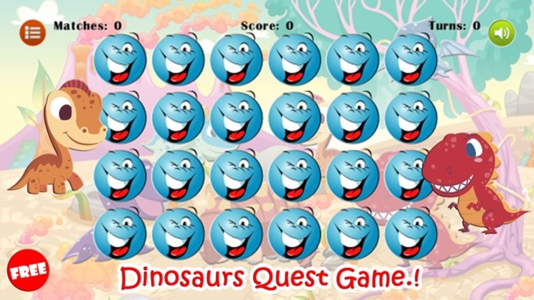 Little Dinosaur Quest - Match Games Free For Kids screenshot