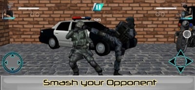 Police Karate Fighting Warrior Image