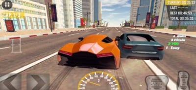 Race of Fast Cars In the City Image