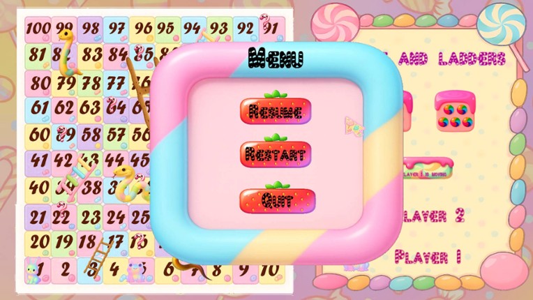 Snakes And Ladders - Candyland Multiplayer screenshot