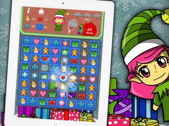 Elf’s christmas candies smash – Educational game for kids from 5 years old Image
