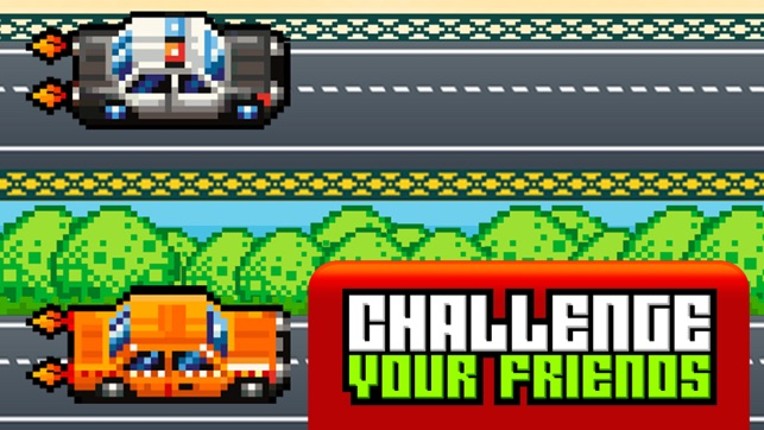 Hoppy Car Racing Free Classic Pixel Arcade Games screenshot