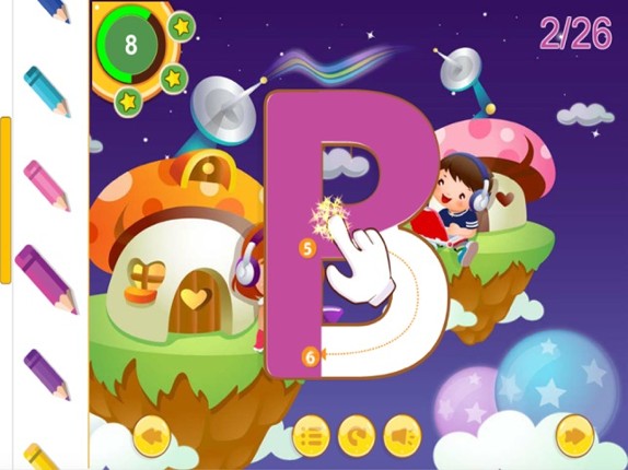 ABC Alphabet Tracing coloring for boy and girl screenshot